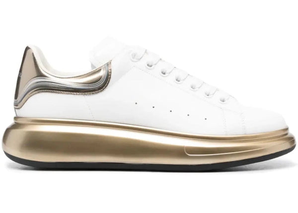 Alexander Mcqueen Alexander Mcqueen Oversized White Metalic Gold