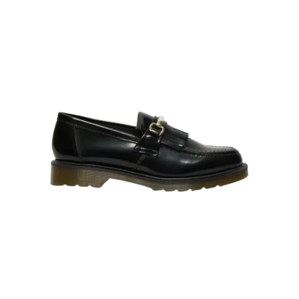 Dr Martens Snaffle Smooth Leather Kiltie Loafers Black