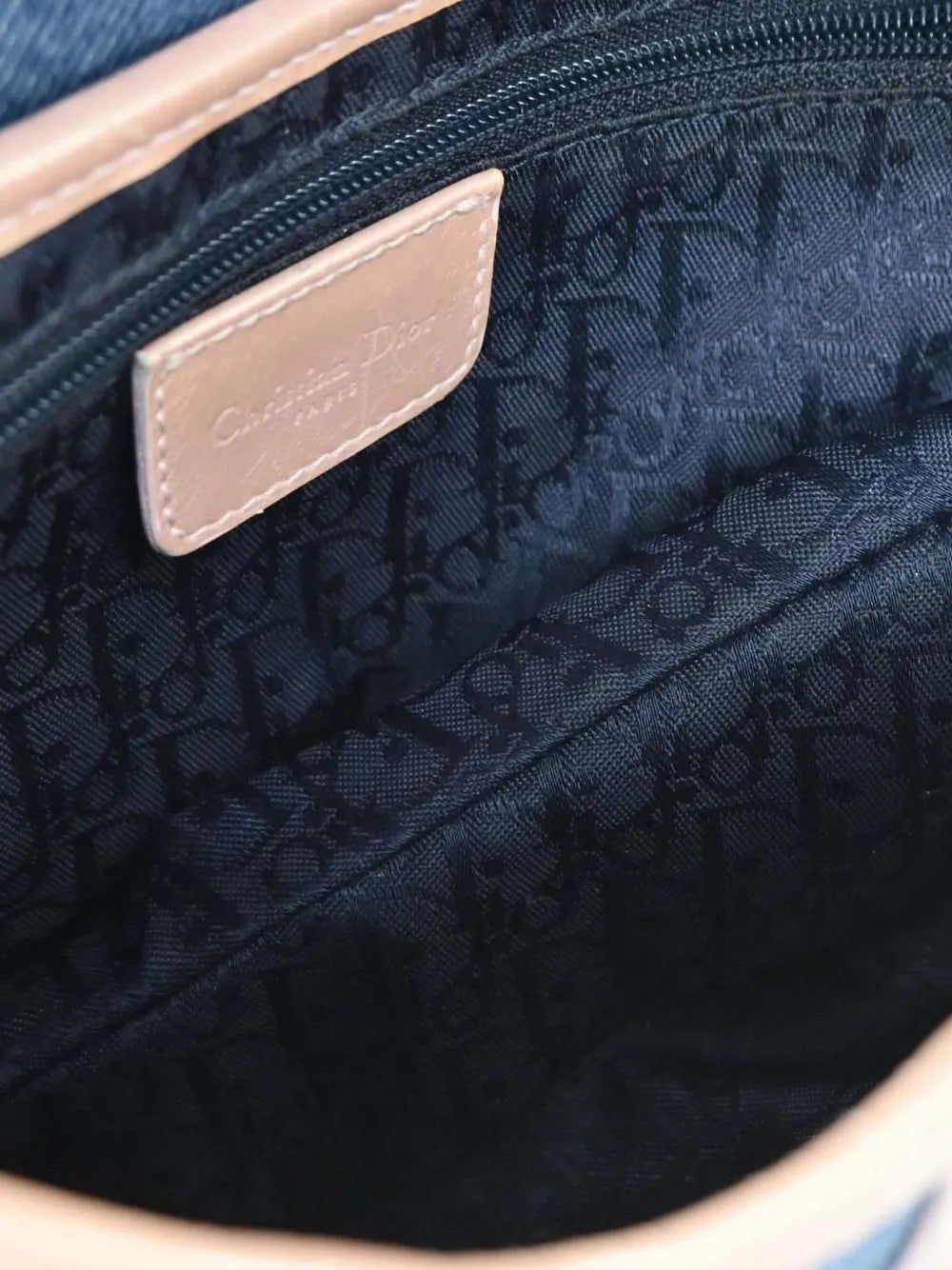 Christian Dior Christian Dior 2002 Saddle Denim Handbag