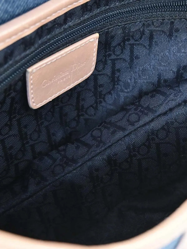 Christian Dior Christian Dior 2002 Saddle Denim Handbag