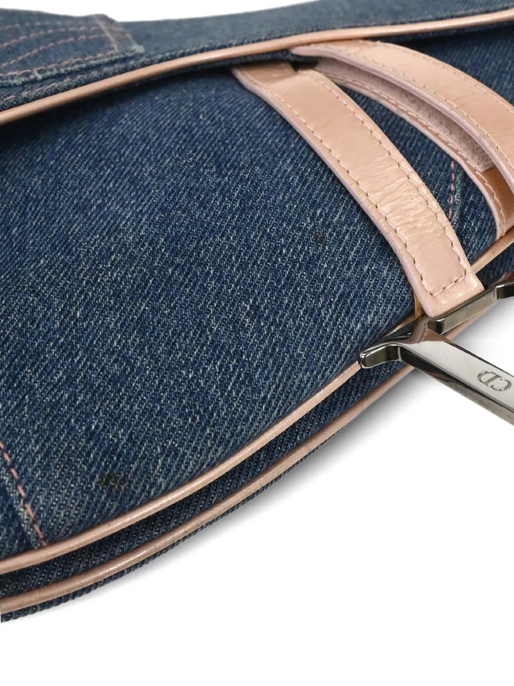Christian Dior Christian Dior 2002 Saddle Denim Handbag