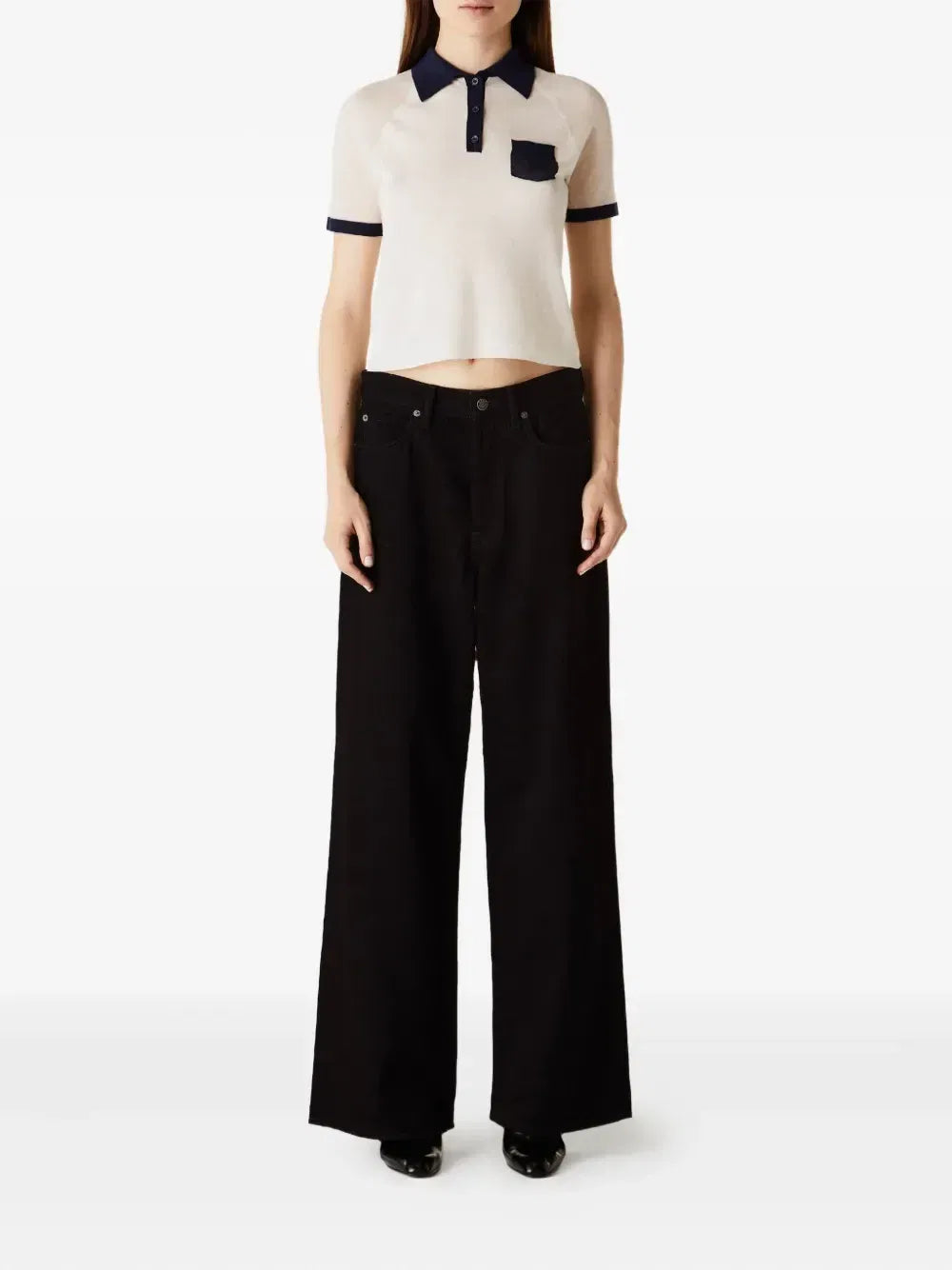 Acne Studios Acne Studios Short-Sleeve Pocket Polo Top