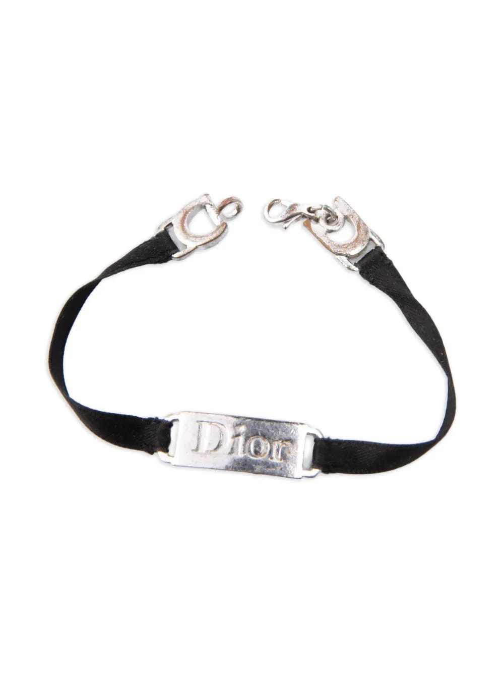 Christian Dior Christian Dior 2000s Satin Logo Bracelet