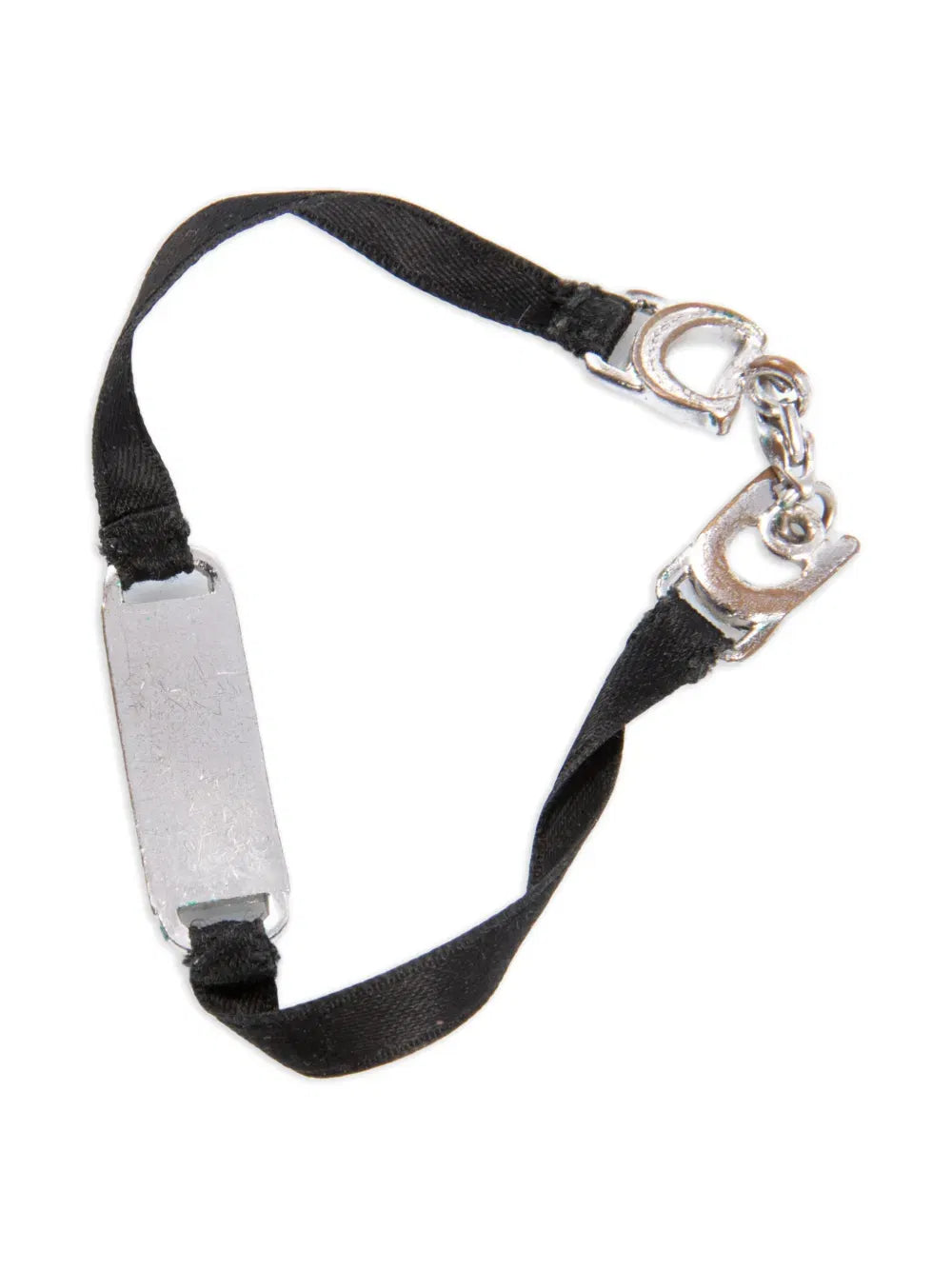 Christian Dior Christian Dior 2000s Satin Logo Bracelet