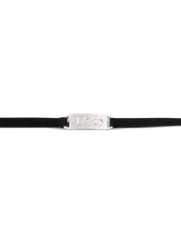 Christian Dior Christian Dior 2000s Satin Logo Bracelet