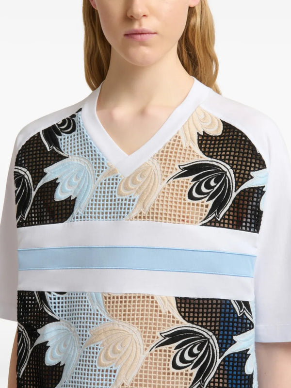 Marni Marni Broderie Anglaise Floral T-Shirt