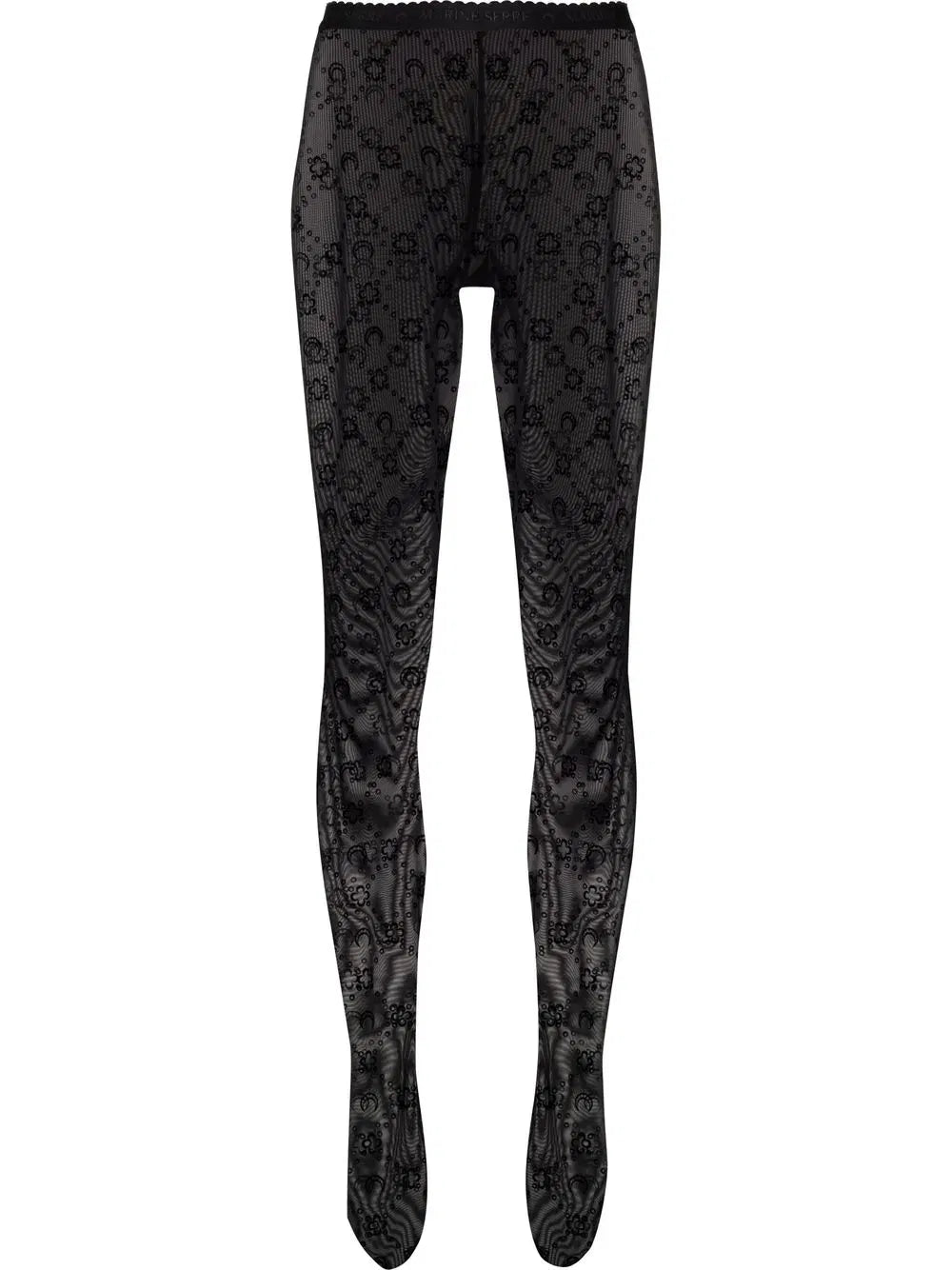 Marine Serre Marine Serre Crescent Moon-Print Tights