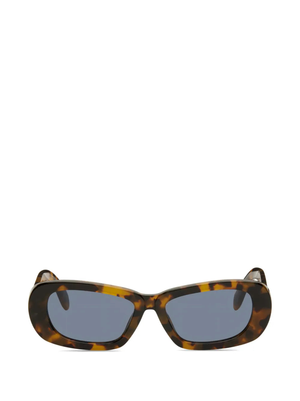 Off-White tortoiseshell geometric-frame sunglasses