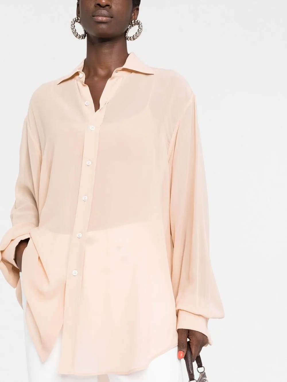 Maison Margiela Maison Margiela Four-Stitch Silk Shirt