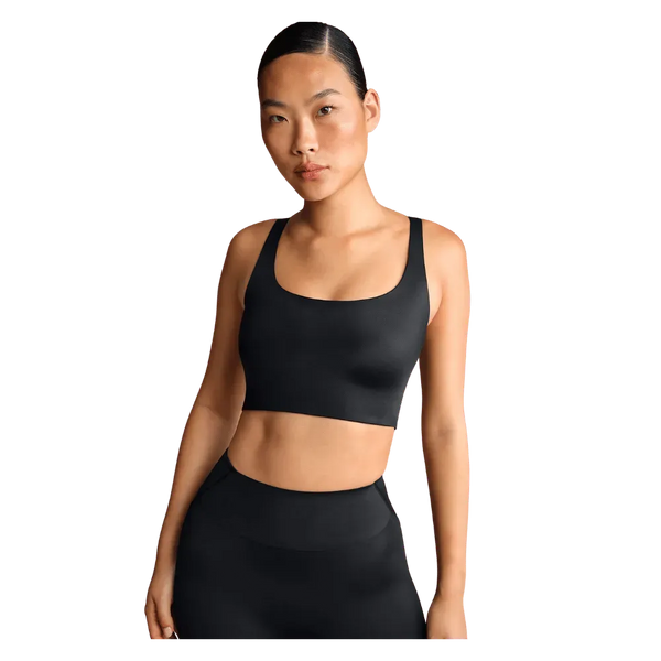 Nike x Skims Shine Women's Scoop-Neck Bra Top Obsedian