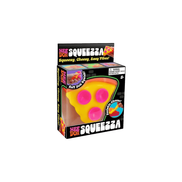 NeeDoh Squeeza Pizza Squishy Fidget Toy Orange Crust