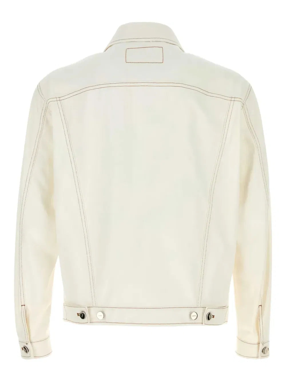 Fendi Fendi Jeans Contrast-Stitch Denim Jacket