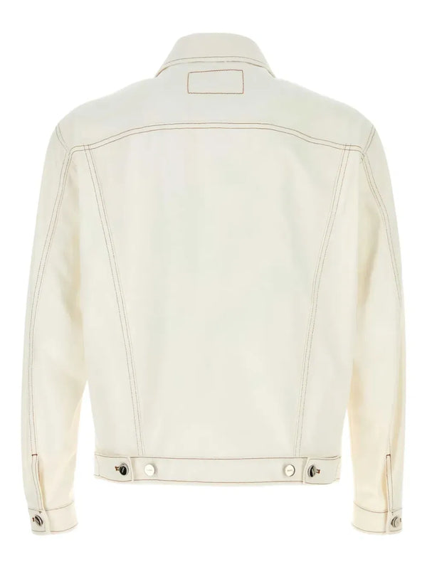 Fendi Fendi Jeans Contrast-Stitch Denim Jacket
