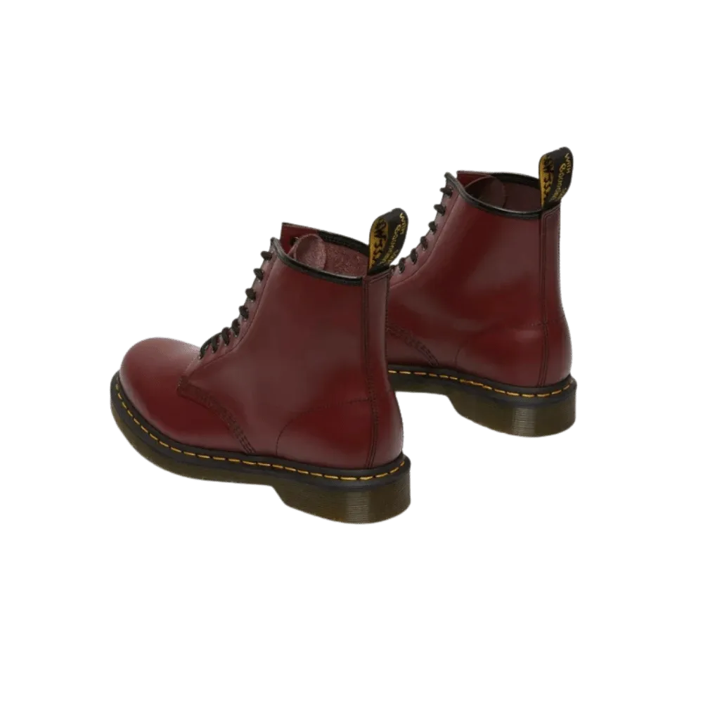 Dr Martens 1460 Smooth Leather Lace Up Boots Cherry Red