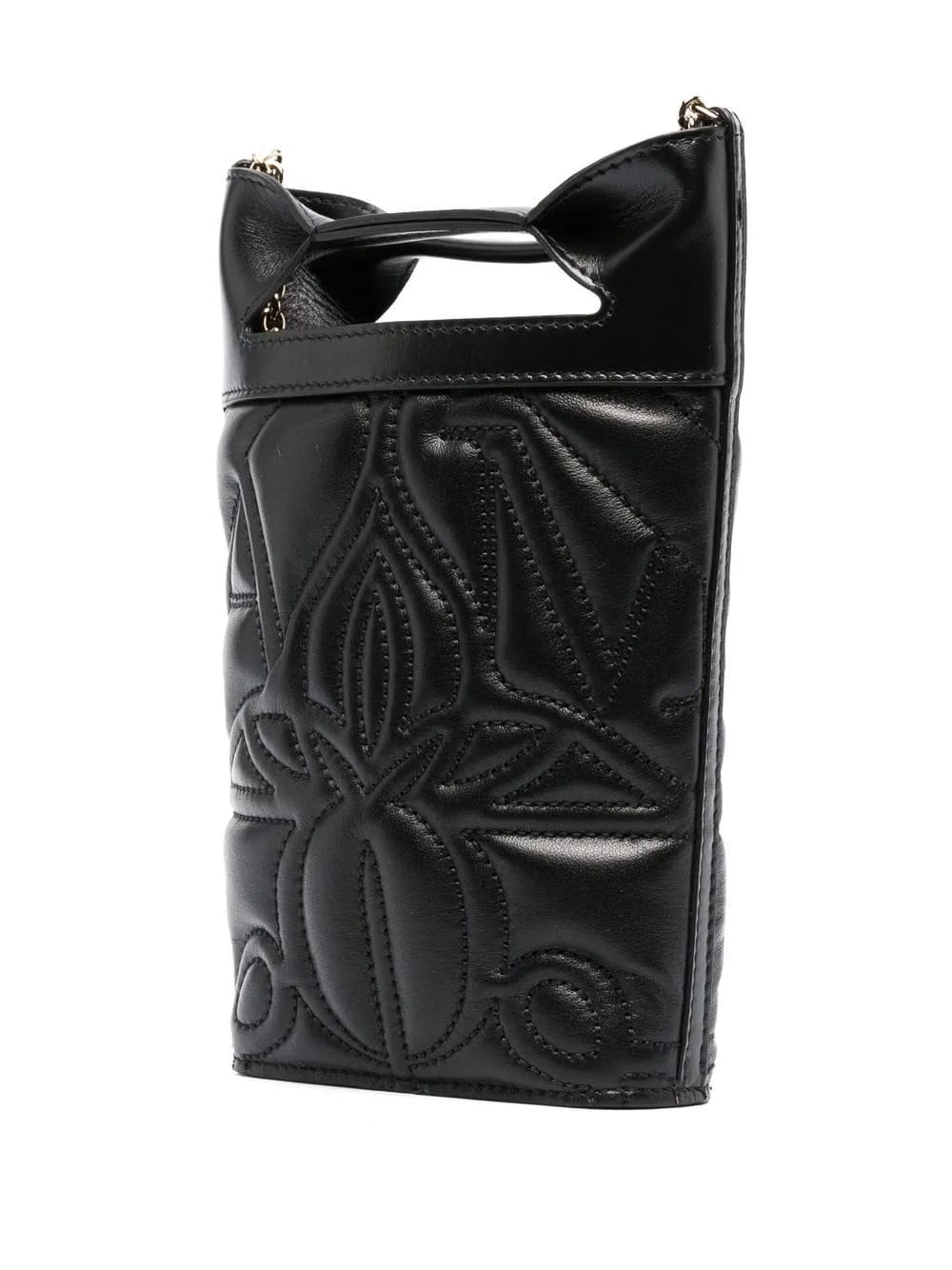 Alexander Mcqueen Alexander Mcqueen Embroidered Mini Bucket Bag