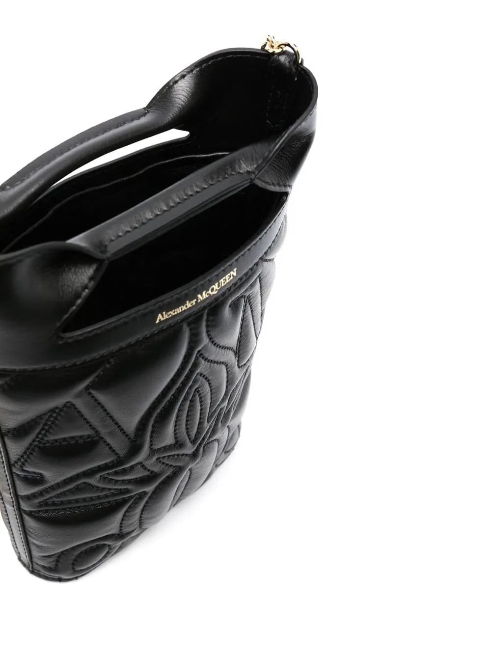 Alexander Mcqueen Alexander Mcqueen Embroidered Mini Bucket Bag