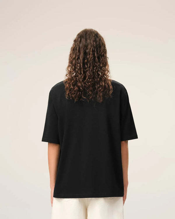 Ami Paris Ami Paris Black Cotton Embossed Ami De Coeur T-Shirt