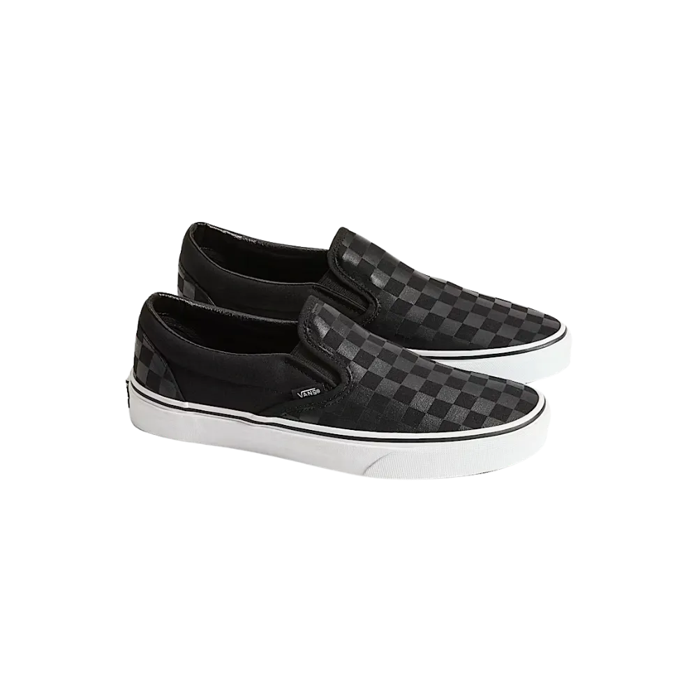 Vans Classic Slip-On Checkerboard Shoe Black