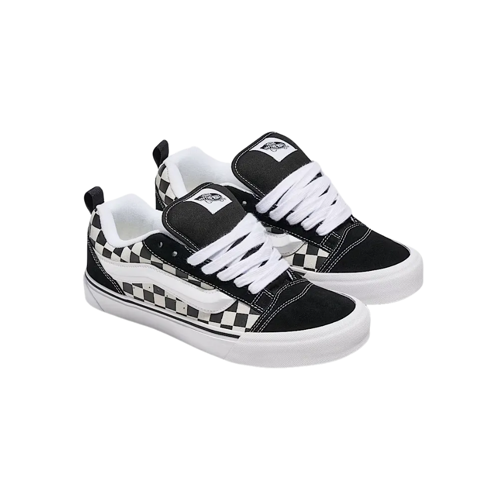 Vans Knu Skool Checkerboard Shoe Black And White