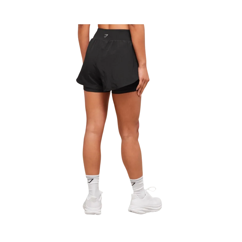 Gymshark Running 2-in-1 Shorts Black