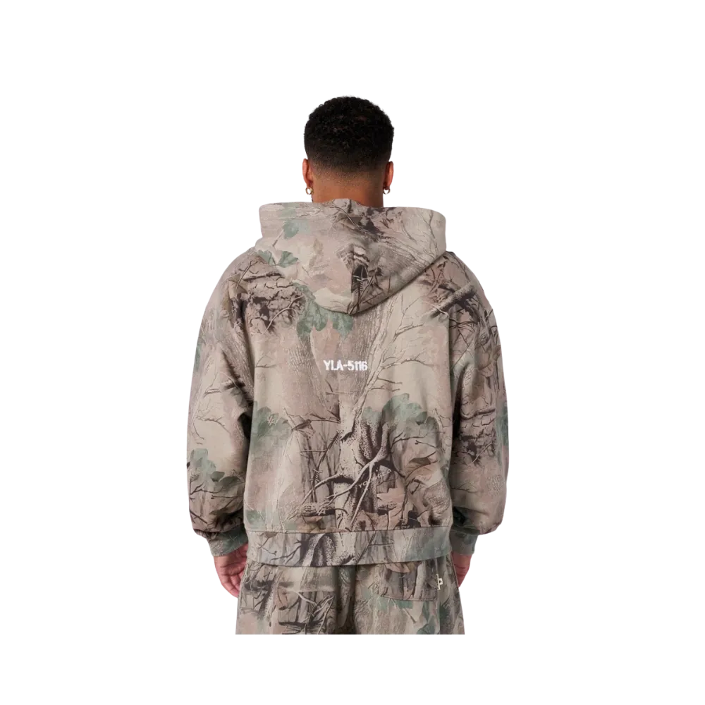 YoungLA Tree Camo Collection Zip Up Beige Tree Camo