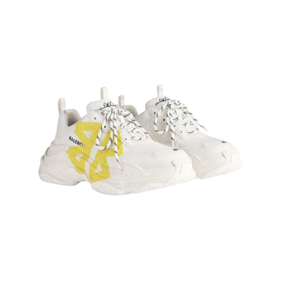 Balenciaga Triple S Tape Sneaker In White