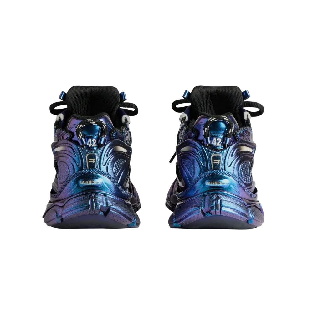 Balenciaga Runner Iridescent Sneaker in Blue