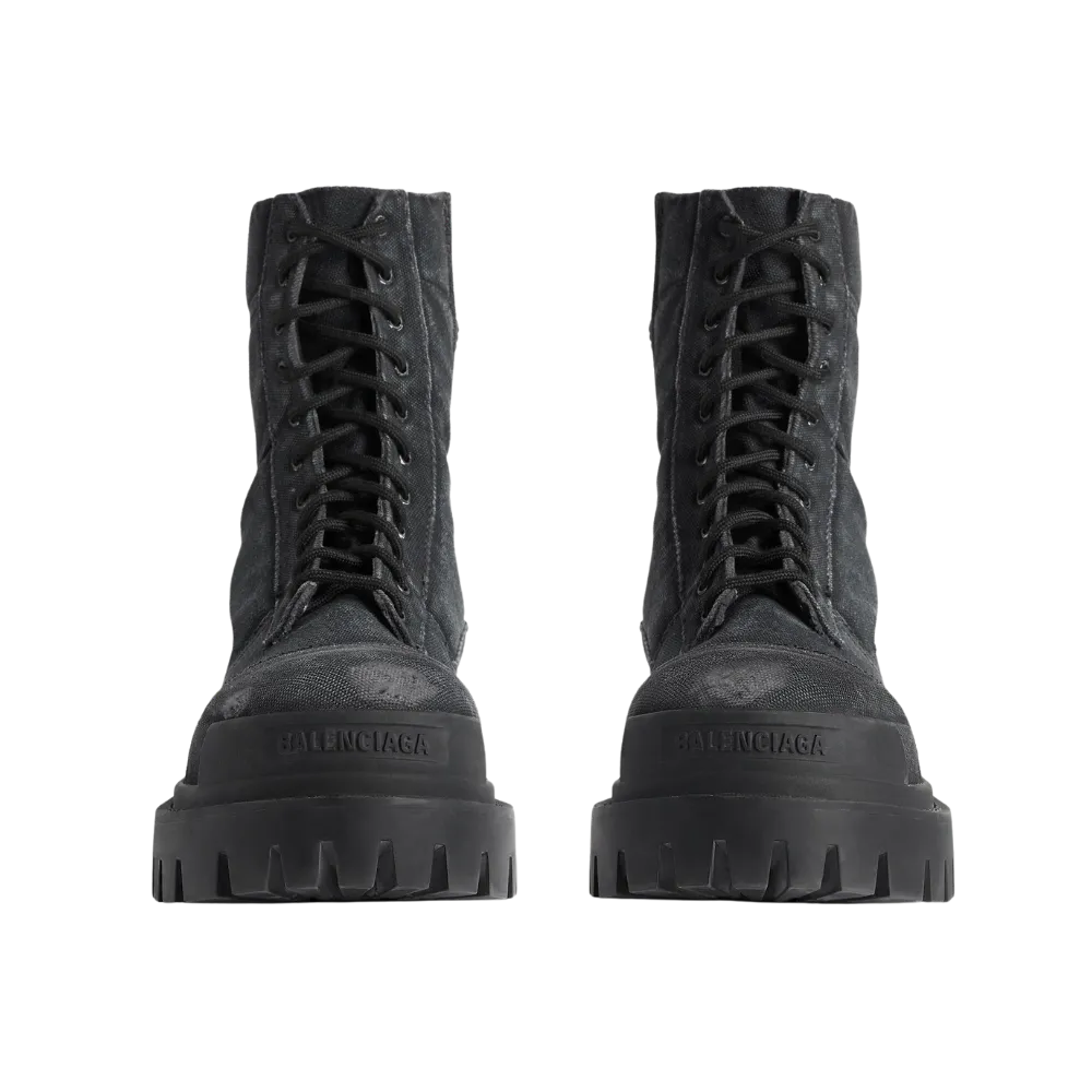 Balenciaga Combat Strike Boot In Black