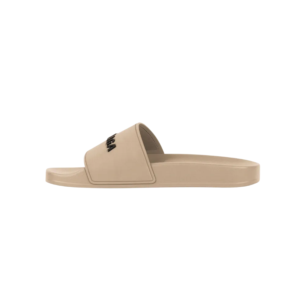 Balenciaga Pool Slide Sandal In Beige