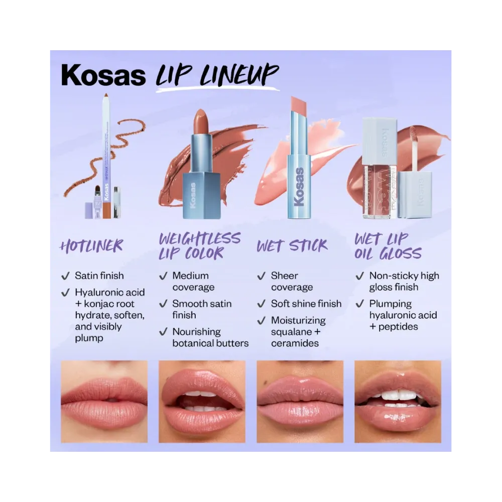 Kosas Cosmetics Wet Lip Oil Gloss "Exposed"