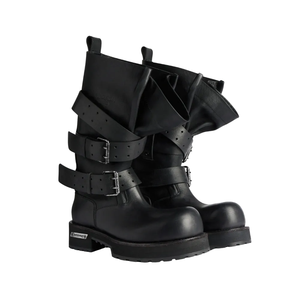 Balenciaga Venom High Boot In Black