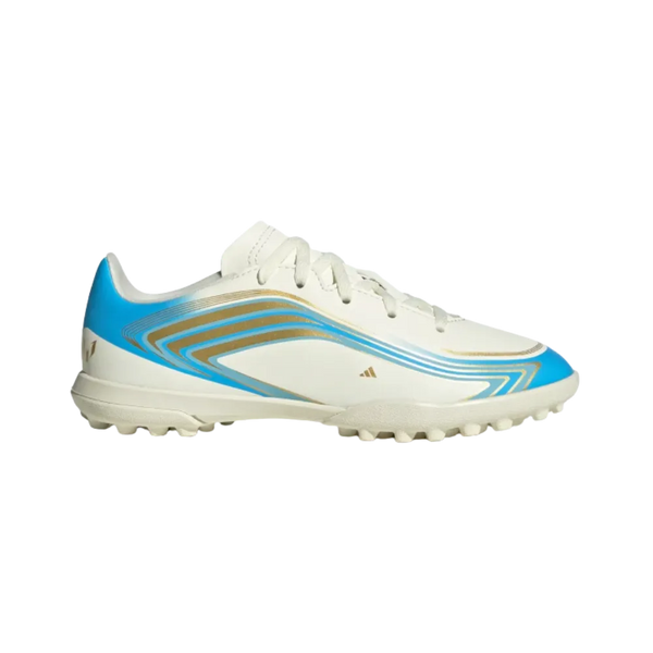 Adidas F50 Messi Club Turf Soccer Cleats Kids Semi Blue Burst