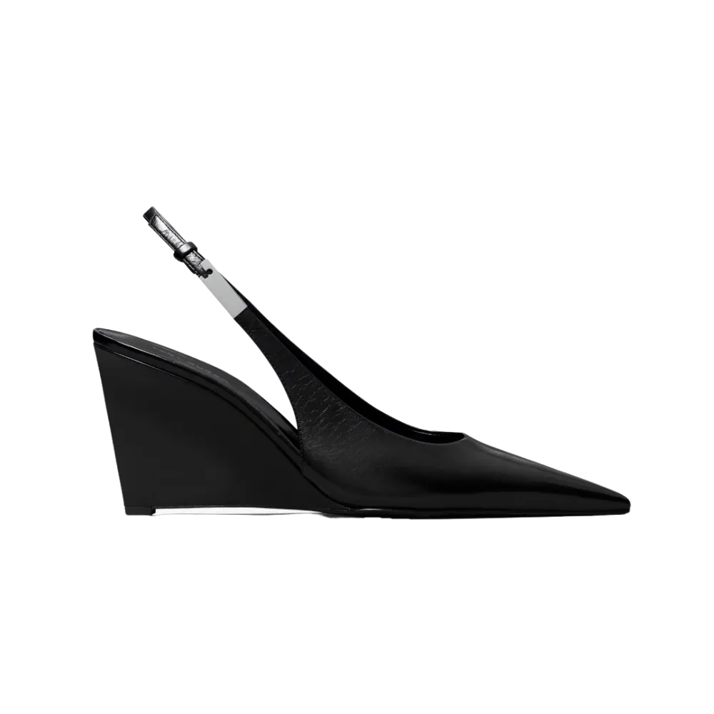 Tory Burch Gigi Slingback Wedge Perfect Black
