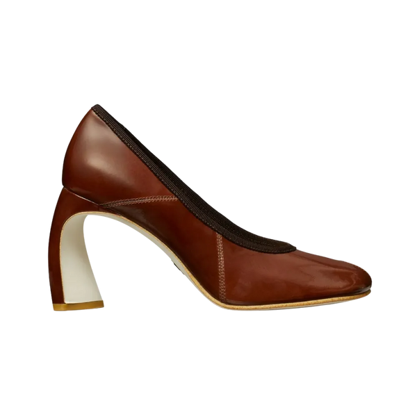 Tory Burch Peep-Toe Pump Russet brown