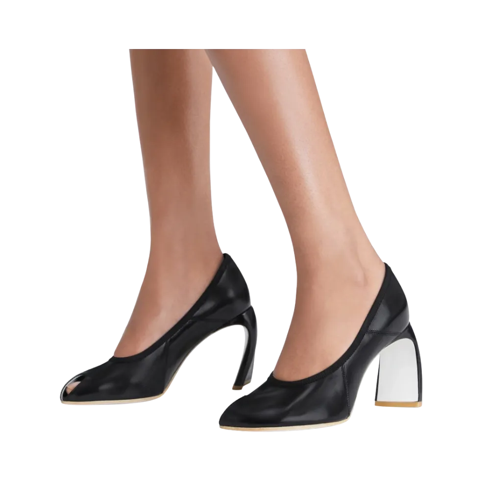 Tory Burch Peep-Toe Pump Perfect Black