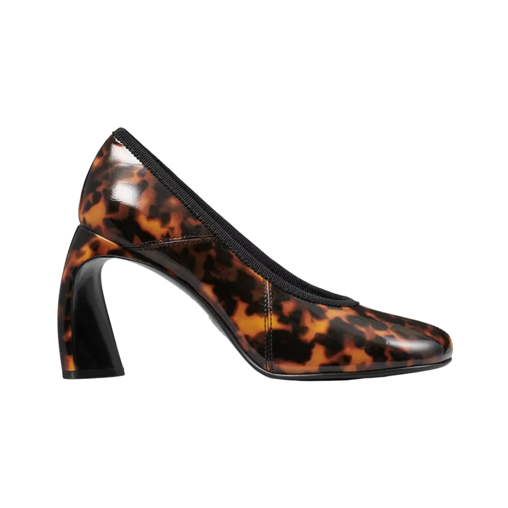 Tory Burch Peep-Toe Pump Tortoiseshell