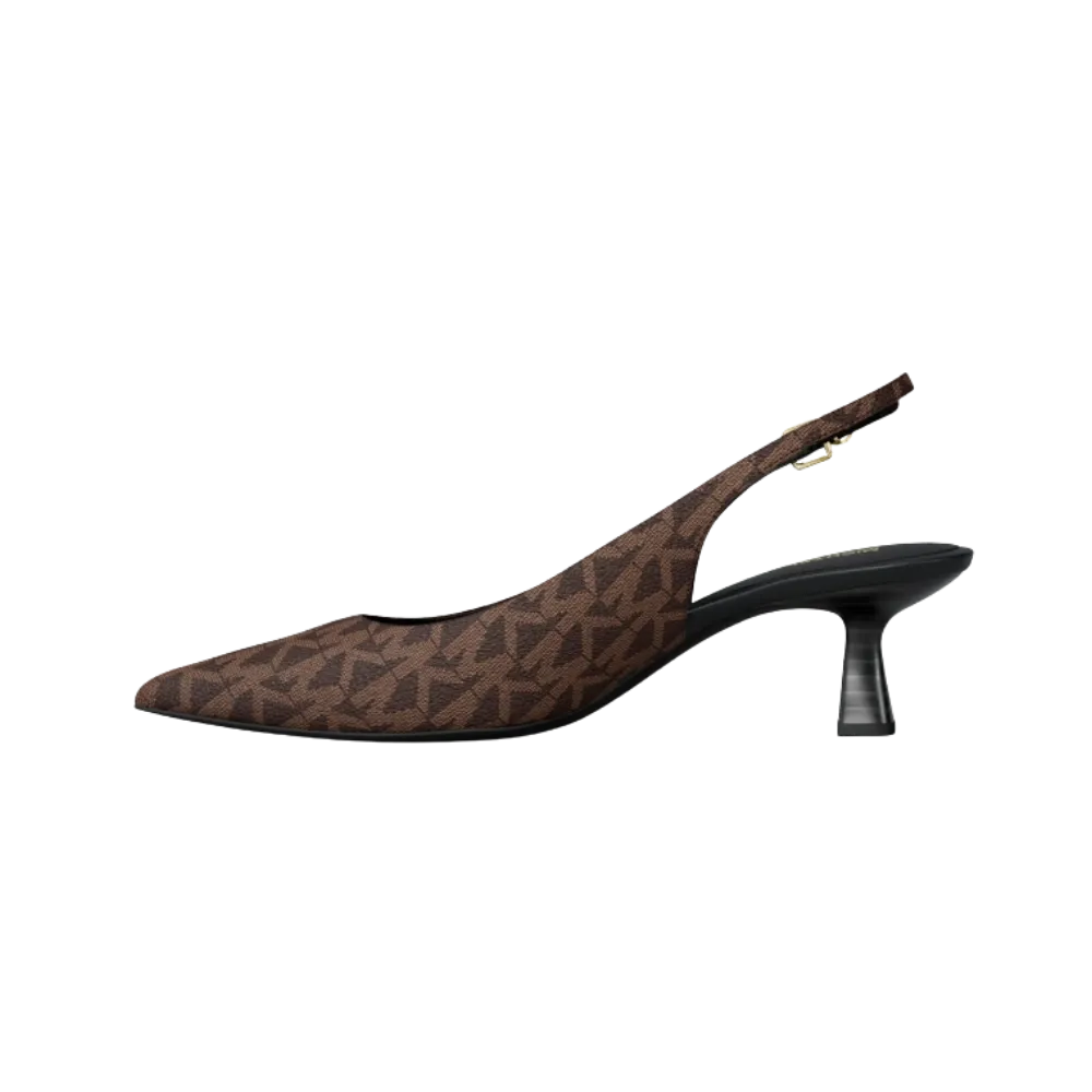 Michael Kors Amali Signature Logo Pump Brown