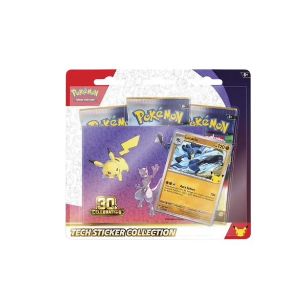 Pokémon 30th Celebration Tech Sticker Collection 'Lucario'