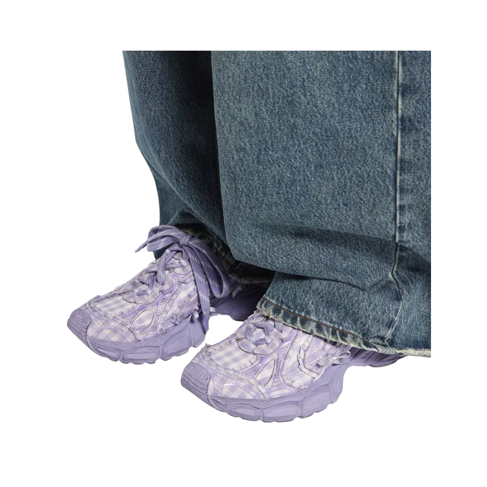Balenciaga 3XL Check Mule In Lilac