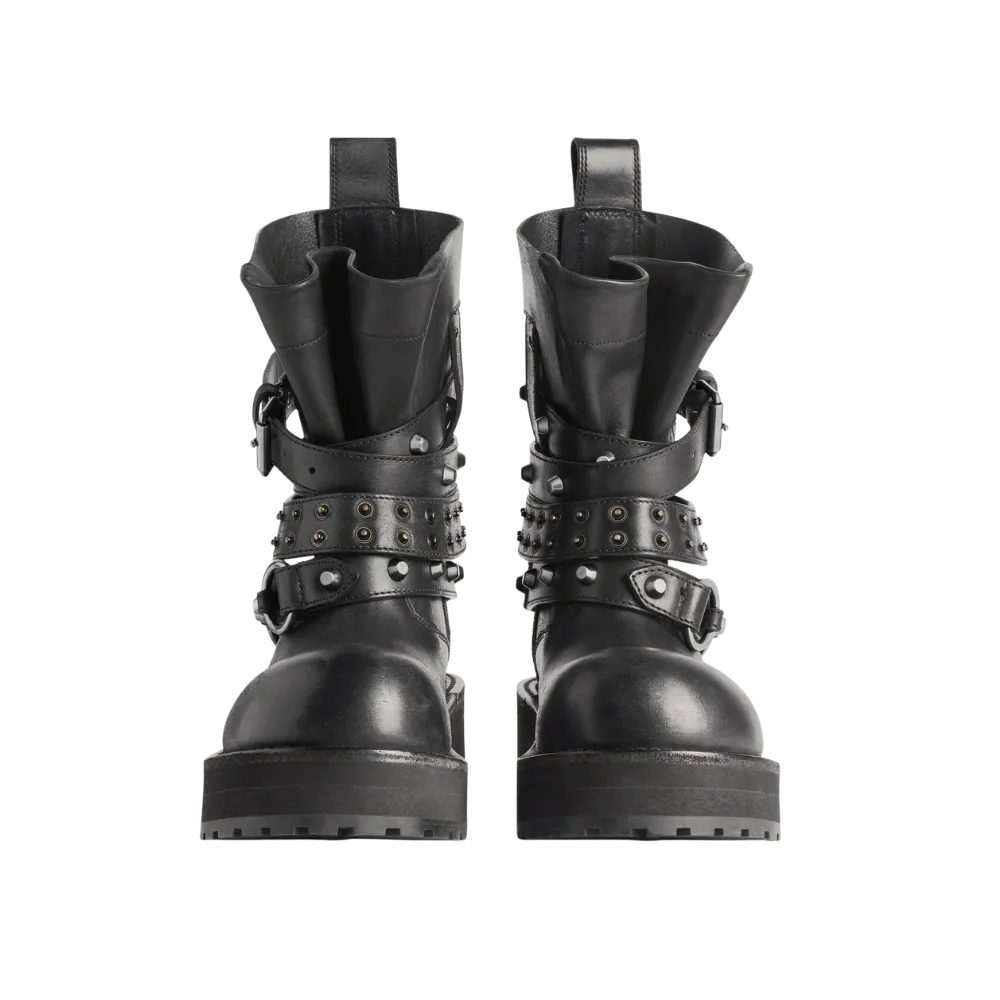 Balenciaga Venom City Bootie In Black