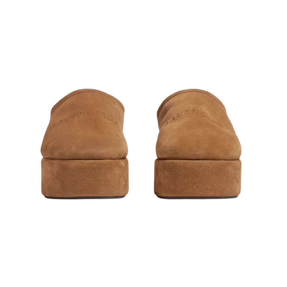 Balenciaga Alaska Soft Platform Mule In Brown
