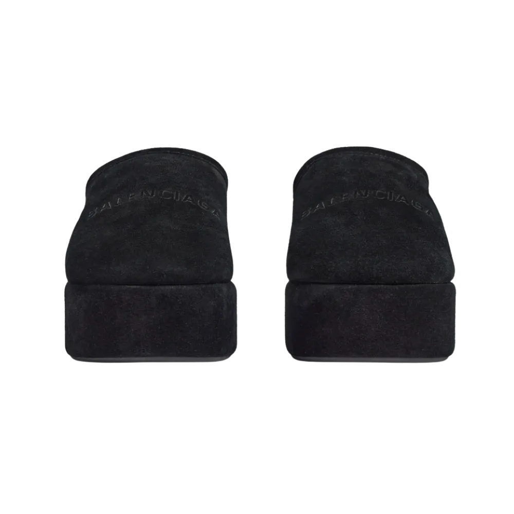 Balenciaga Alaska Soft Platform Mule In Black