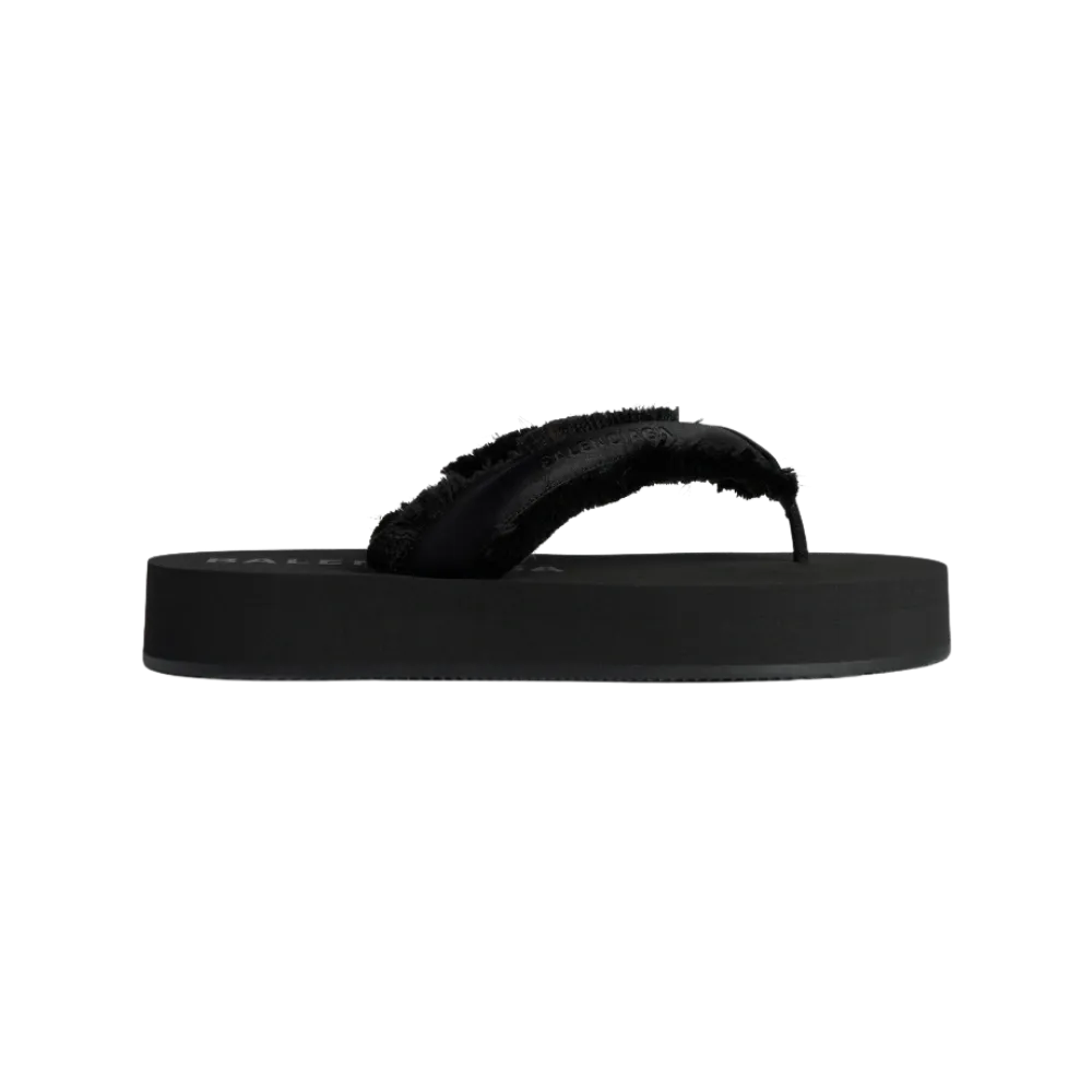 Balenciaga Jet Lag Thong In Black