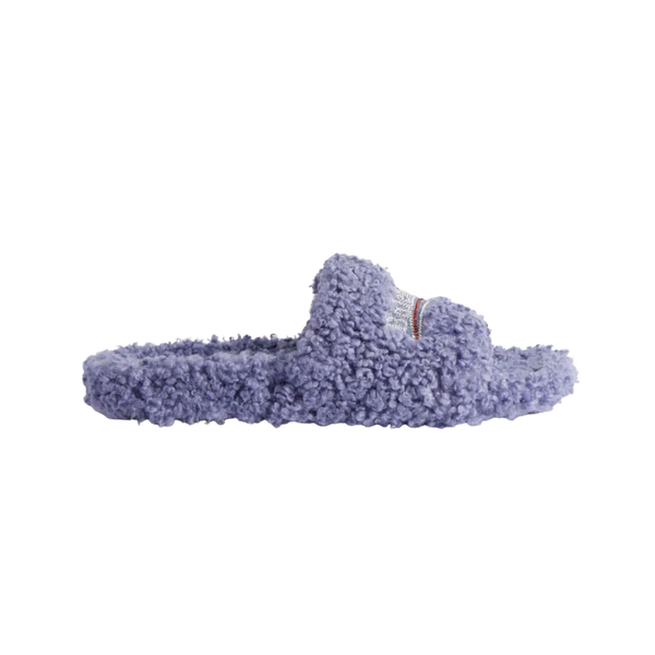 Balenciaga Furry Open Mule In Hortensia