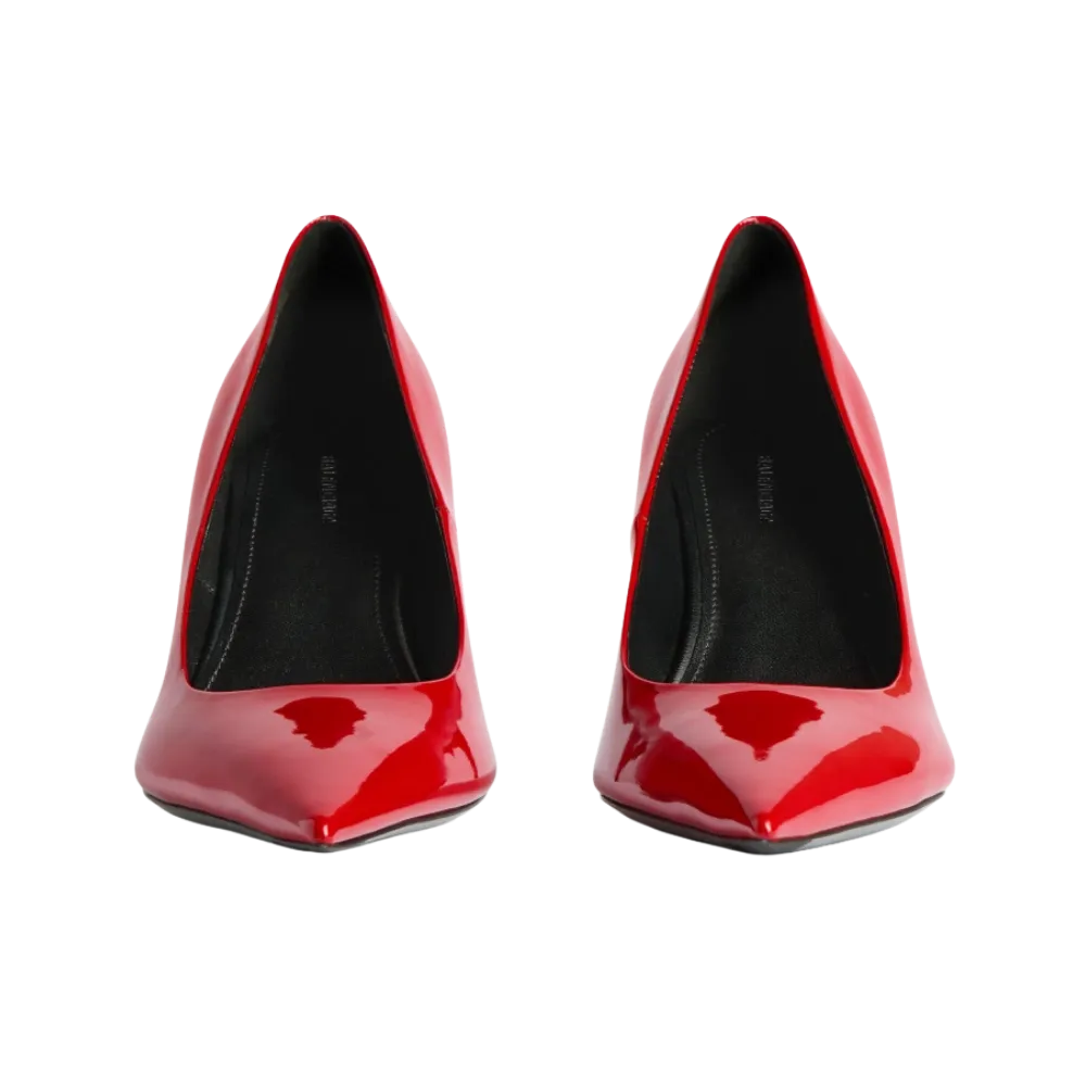 Balenciaga Avenue Pump In Cherry Red