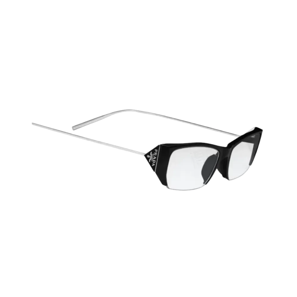 Prada Gentle Monster Collaboration Rectangular Optical Glasses Silver