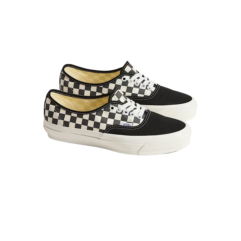 Vans Premium Authentic Checkerboard Shoe Asphalt Grey