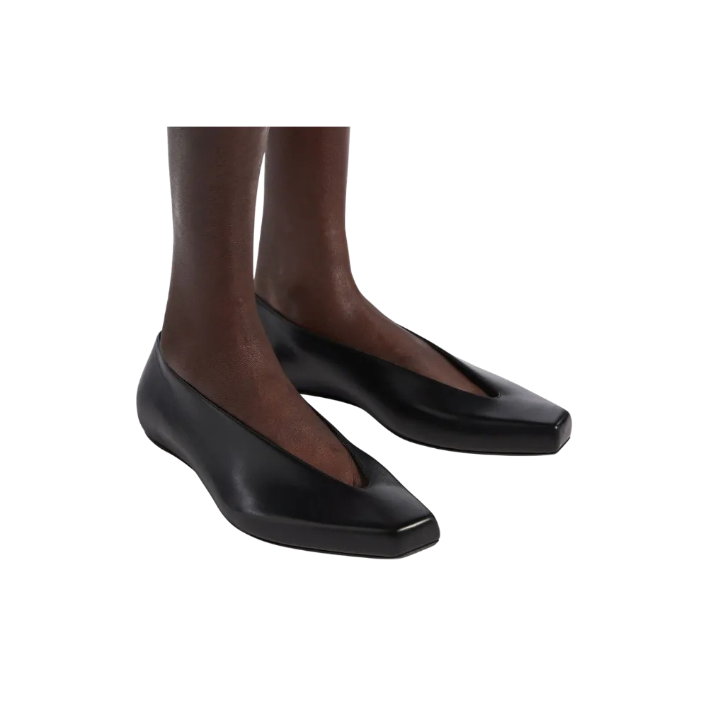 Balenciaga Duchesse Ballerina Flat In Black