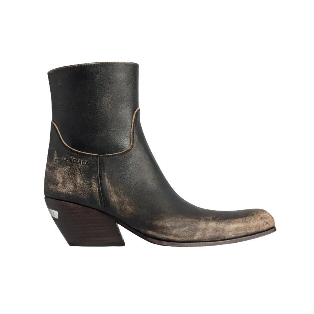 Balenciaga Memphis Bootie In Black