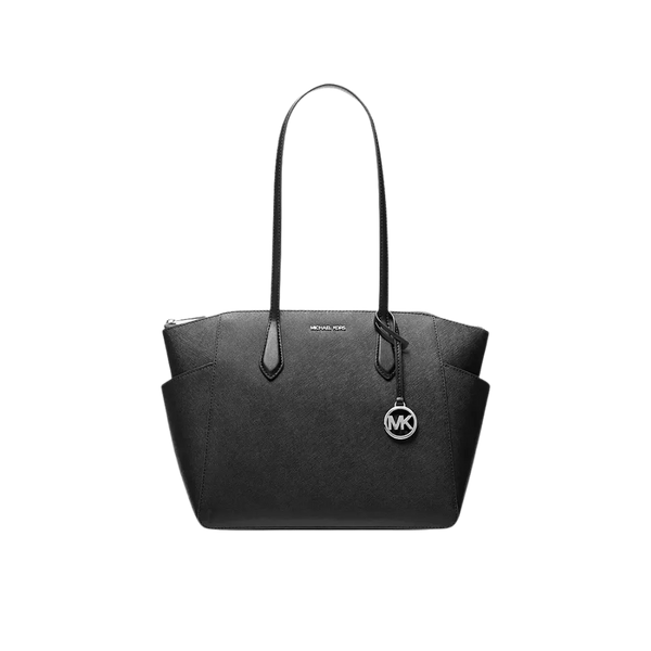Michael Kors Marilyn Medium Saffiano Leather Tote Bag Black